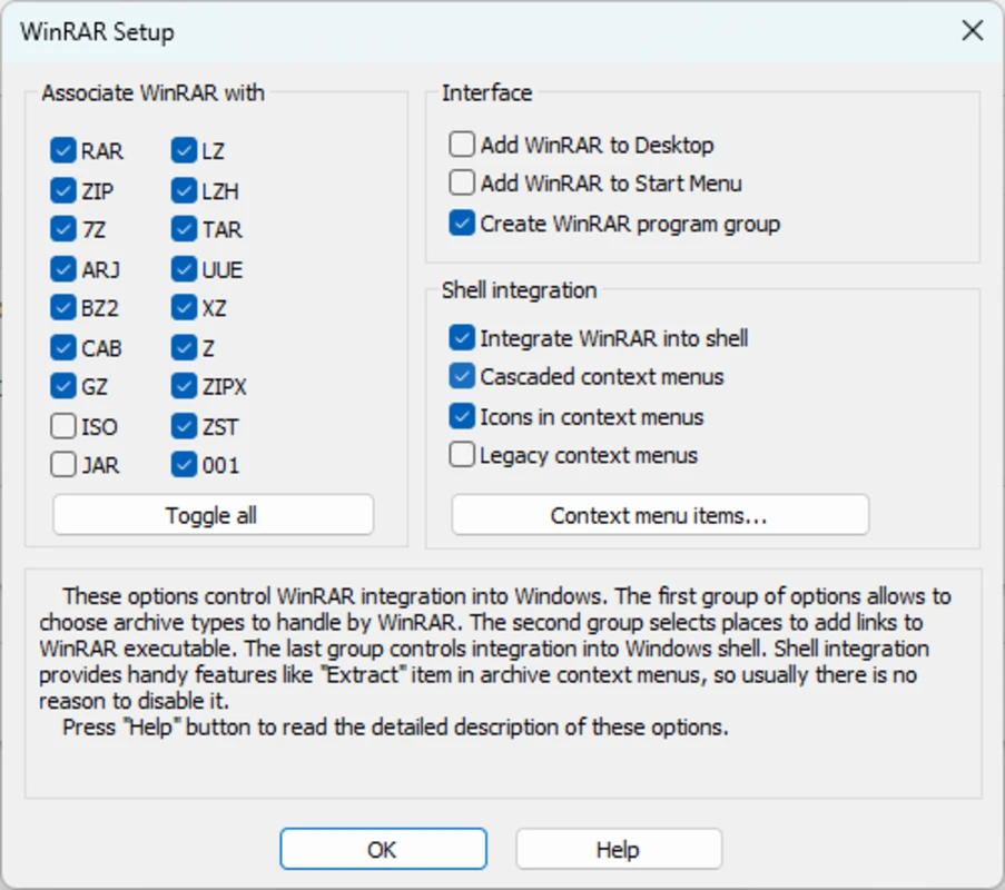 WinRAR Screenshot 3