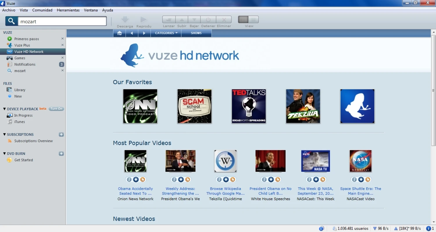 Vuze (Azureus) Screenshot 2